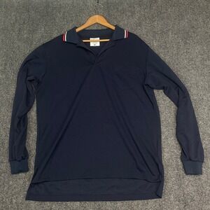 Smitty Plate Umpire Shirt Mens XL Navy Blue Long Sleeve ComfortTech Baseball
